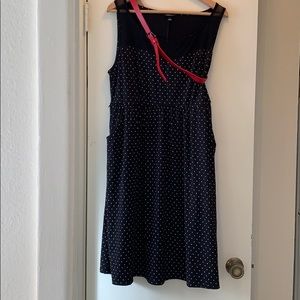 Torrid black and white polka dot dress 1X